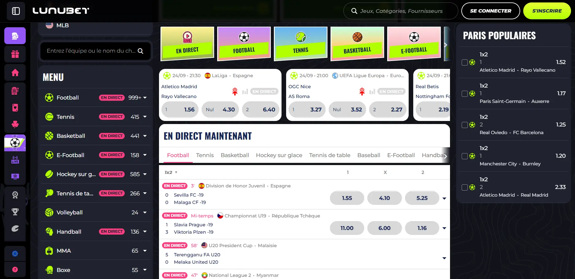 Les sports disponibles sur un bookmaker hors ARJEL